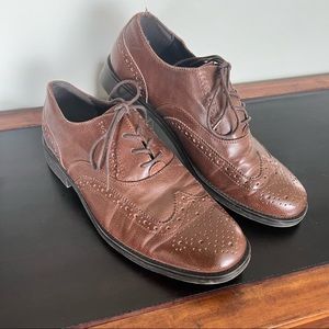 Dexter Comfort Men’s Brown Wingtip Shoes: Size 12